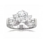 2.90 CT Ladies Round Cut Diamond Engagement Ring High Quality Diamonds